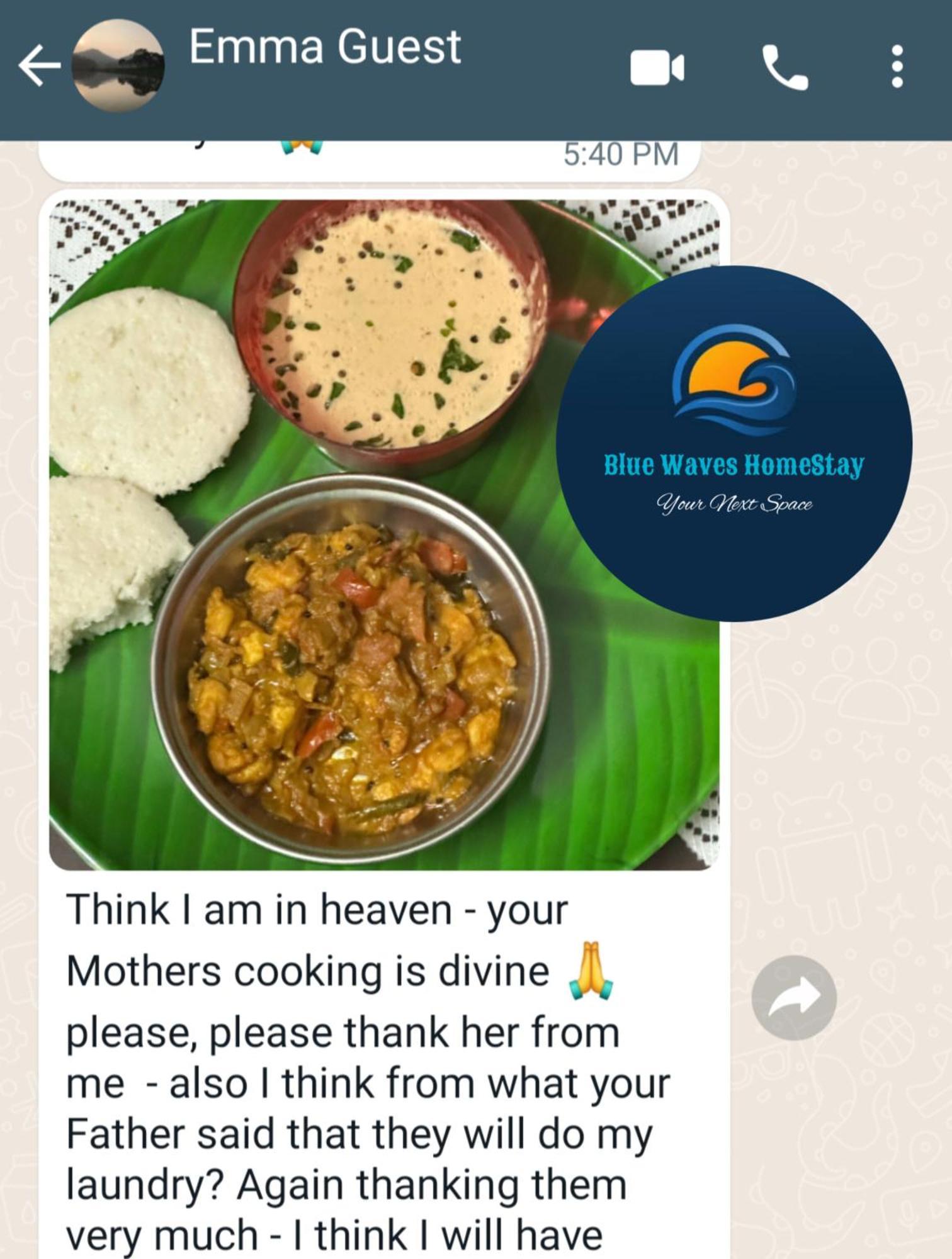 Blue Waves Homestay Puducherry Buitenkant foto